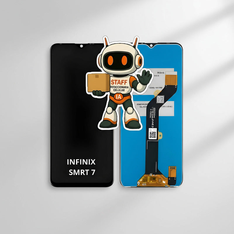 Pantalla Compatible Infinix Smart 7 Alta Calidad Premium Negro