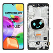 Pantalla Display Amoled Premium Para Samsung A41 Con Marco Negro
