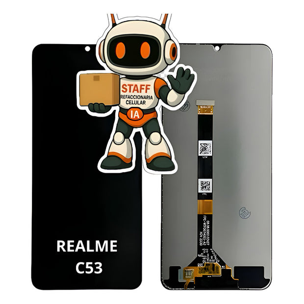 Pantalla Compatible Realme C53 Alta Calidad Premium Negro