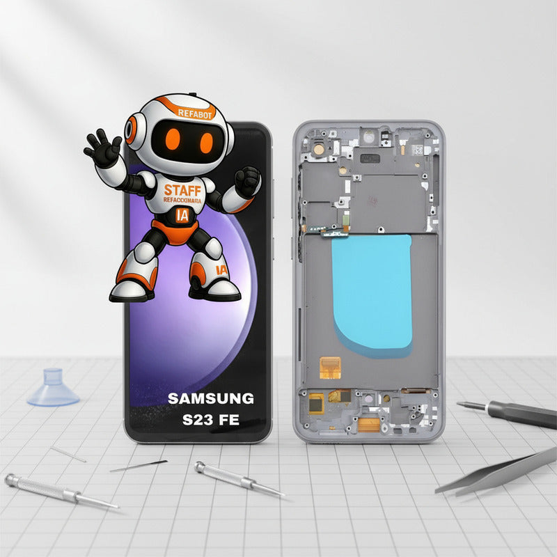 Pantalla Display Premium S23 Fe Táctil Con Marco Negro