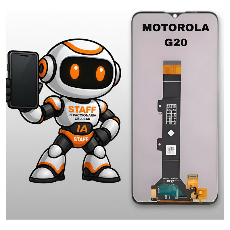 Pantalla  Compatible Motorola G20 Alta Calidad Premium Negro