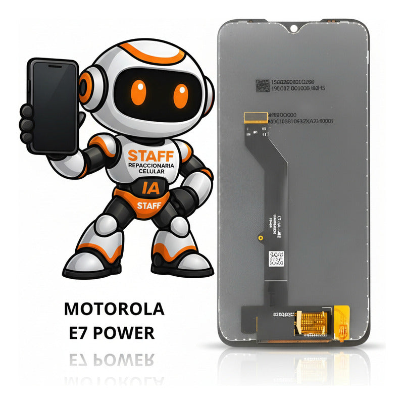 Pantalla Compatible Motorola E7 Power Alta Calidad Premium Negro
