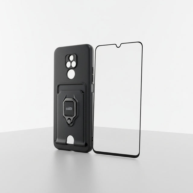 Funda Motorola Moto E7 Mica Cristal Templado Incluida Negro