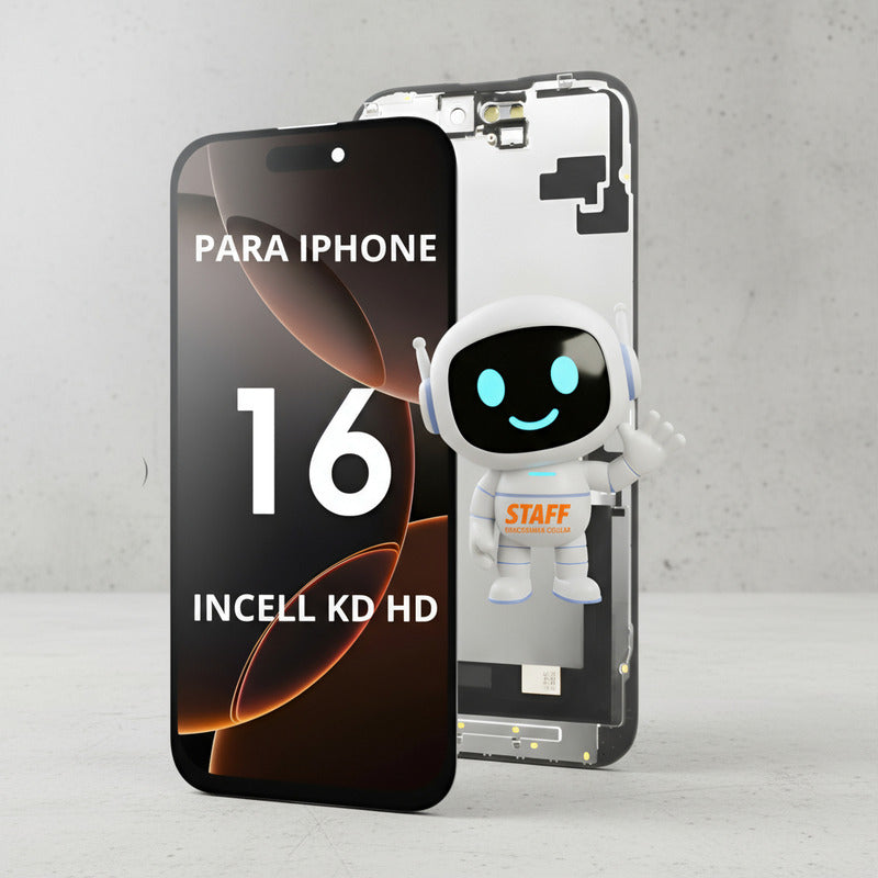 Pantalla Compatible Con iPhone 16 Incell Kd Hd A3287 A3081 Negro