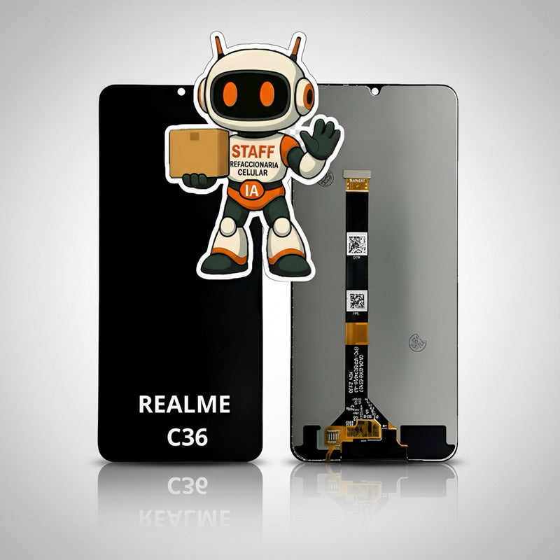 Pantalla Compatible Realme C36 Alta Calidad Premium Negro