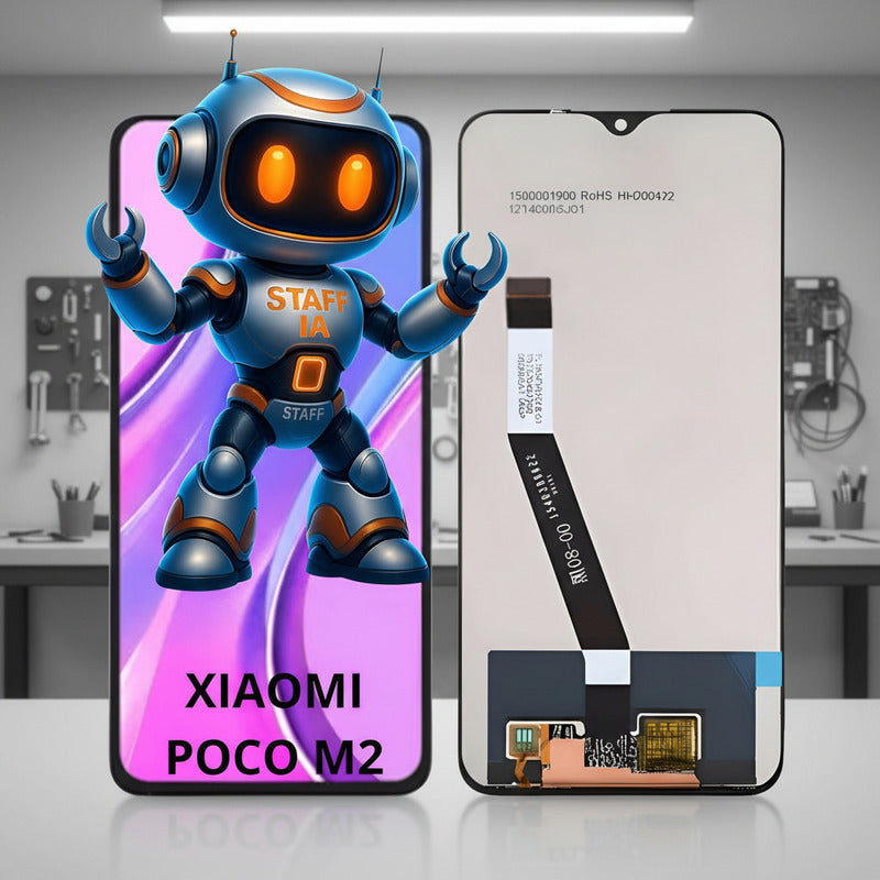 Pantalla  Compatible Xiaomi Poco M2 Alta Calidad Premium Negro