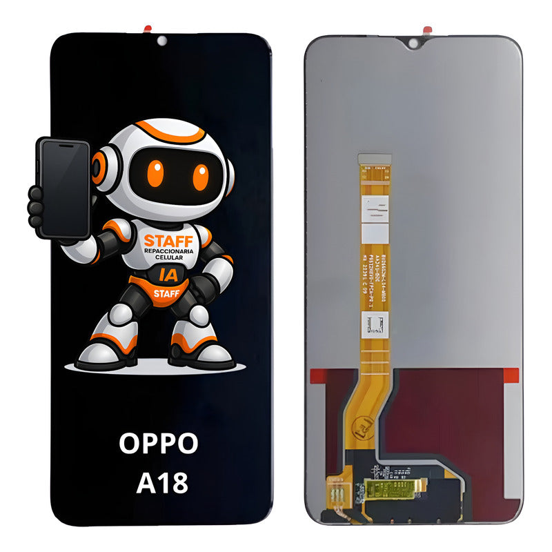 Pantalla Compatible Oppo A18 Alta Calidad  Premium Negro