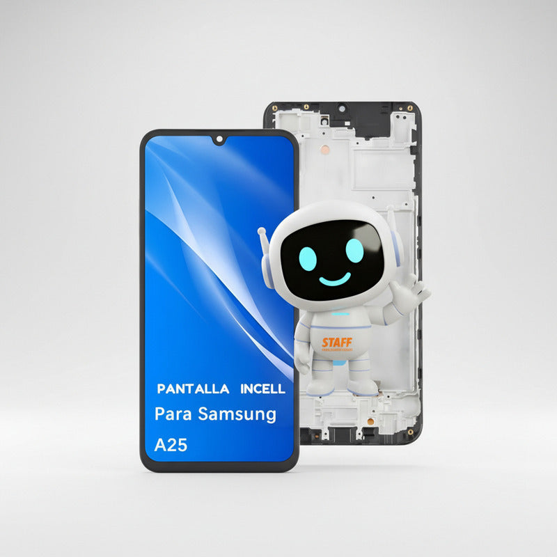 Pantalla Display Para Samsung A25 A256e/n A256e Incell Marco Negro