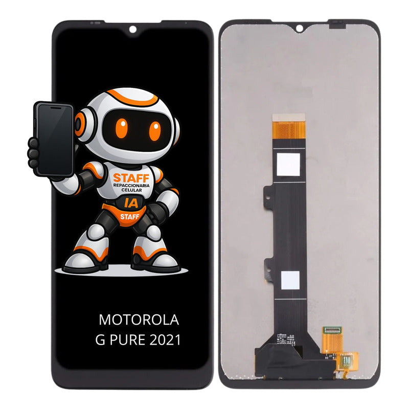 Pantalla Motorola G Pure 2021 Xt2163 Alta Calidad Premium Negro