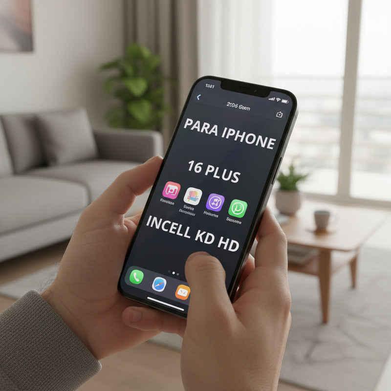 Pantalla Compatible Con iPhone 16 Plus Incell Kd Fhd Negro