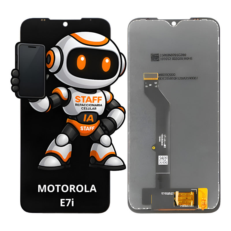 Pantalla Compatible Motorola E7i Alta Calidad Premium Negro