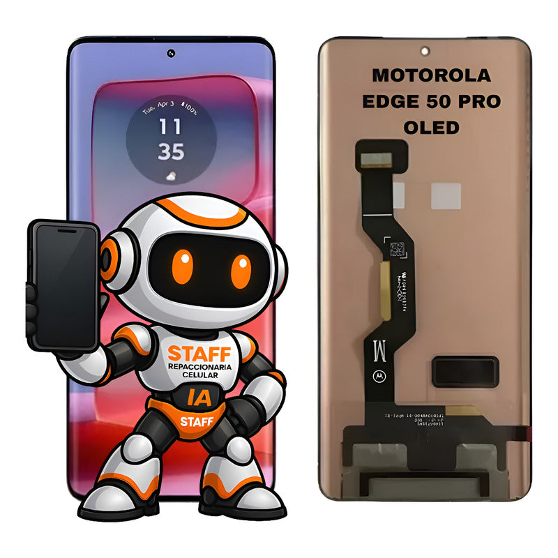 Pantalla Motorola Edge 50 Pro Oled Calidad Premium Negro
