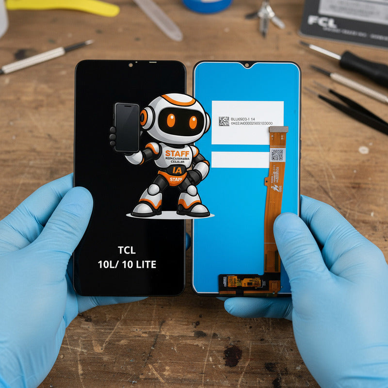 Pantalla Compatible Tcl 10l 10 Lite T770h, Calidad Premium Negro