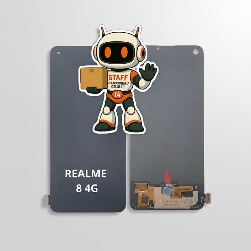 Pantalla Compatible Realme 8 4g Oled Alta Calidad Premium Negro