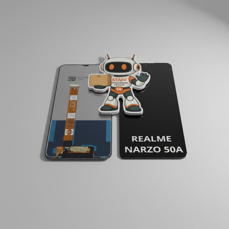 Pantalla Compatible Realme Narzo 50a Alta Calidad Premium Negro