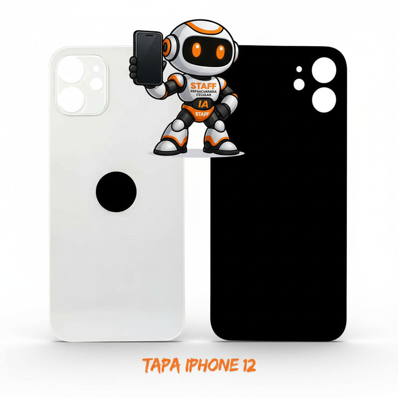 Tapa Trasera iPhone 12 Blanca Alta Calidad