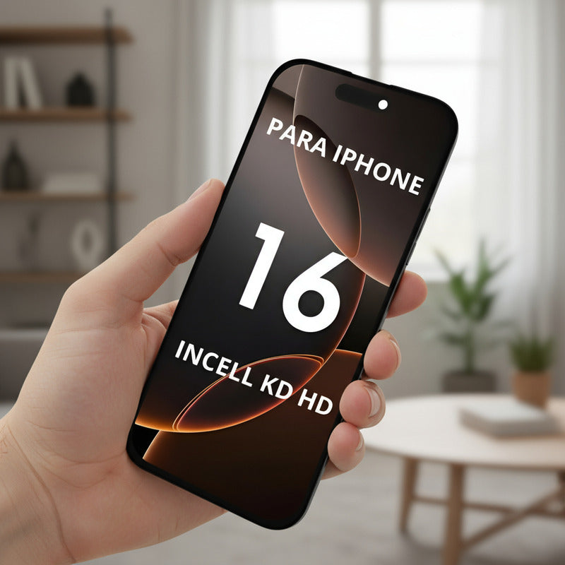 Pantalla Compatible Con iPhone 16 Incell Kd Hd A3287 A3081 Negro