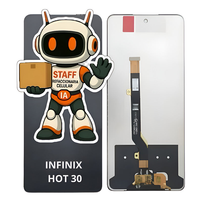 Pantalla Compatible Infinix Hot 30 Alta Calidad Premium Negro