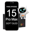 Pantalla Compatible Con iPhone 15 Pro Max Soft Oled Gx Negro