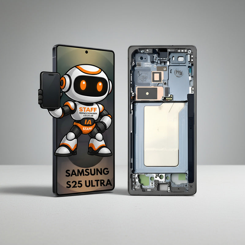Pantalla Display Premium S25 Ultra Táctil Samsung Con Marco Negro
