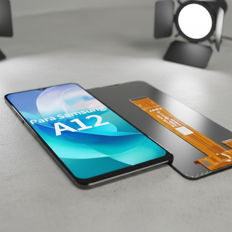 Pantalla Samsung A12 A02 Calidad Premium Negro