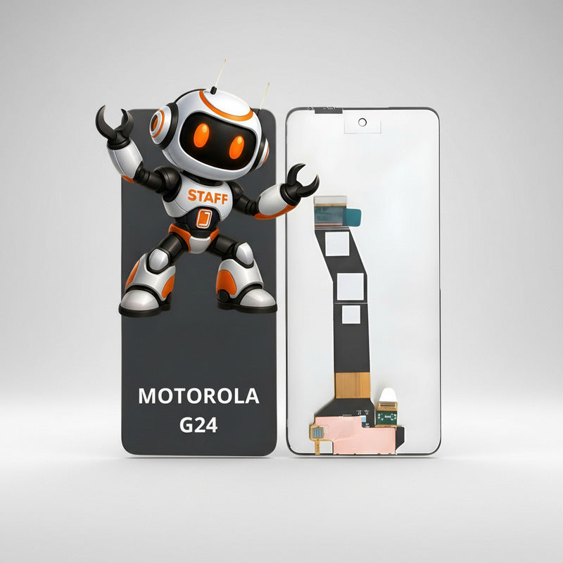 Pantalla Compatible Motorola G24  Alta Calidad Premium Negro