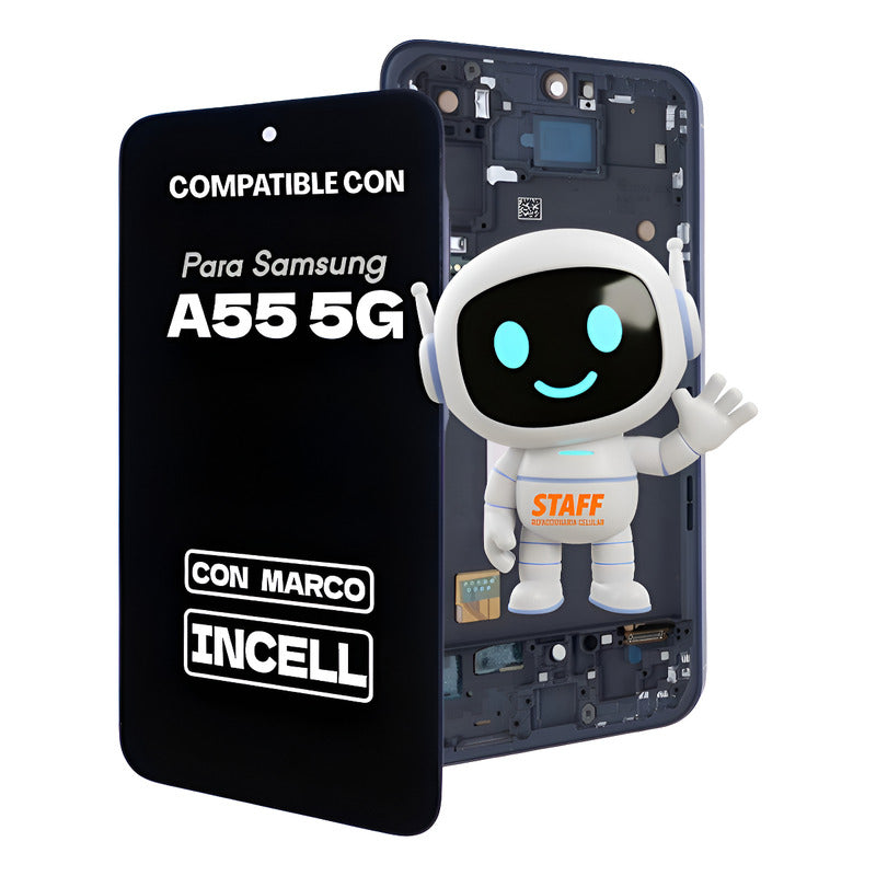 Pantalla Display Incell Para Samsung A55 5g Marco Premium Negro