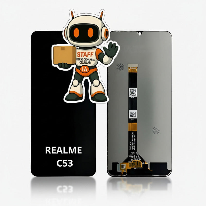Pantalla Compatible Realme C53 Alta Calidad Premium Negro