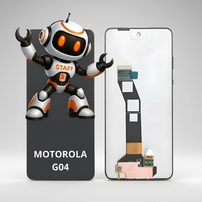 Pantalla Compatible Motorola G04  Alta Calidad Premium Negro