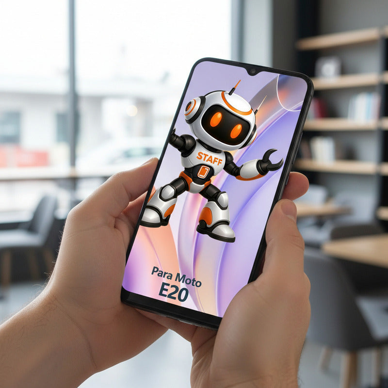 Pantalla Compatible Motorola E20  Alta Calidad Premium Negro