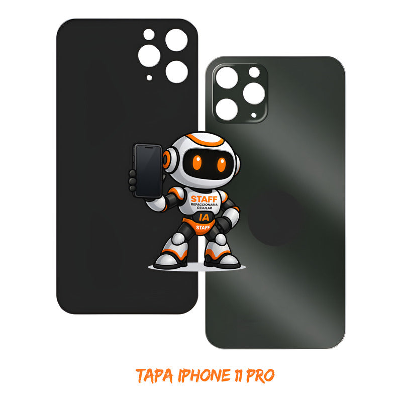 Tapa iPhone 11 Pro Negra Alta Calidad Premium Negro Lisa