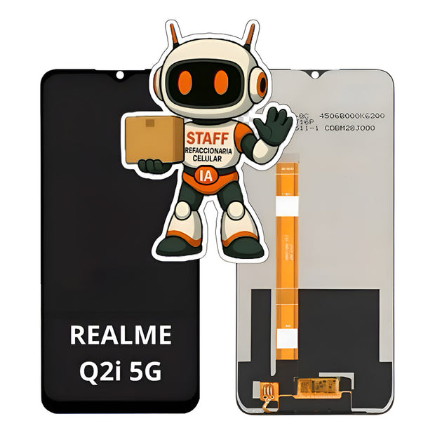 Pantalla Compatible Realme Q2i 5g Alta Calidad Premium Negro
