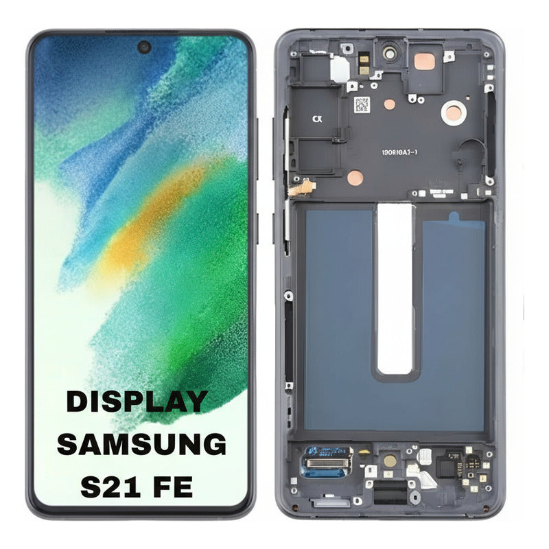 Pantalla Compatible Samsung S21 Fe Premium C Marco Negro