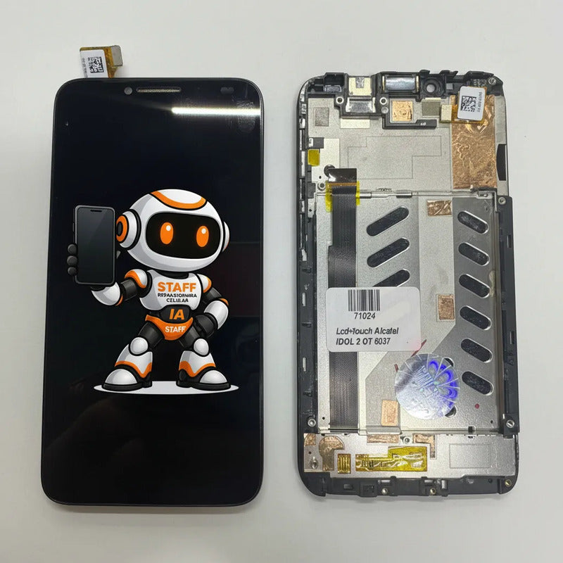 Pantalla Alcatel 6037 Idol 2 Negra Negro