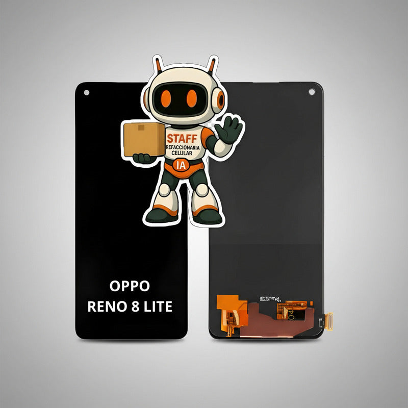 Pantalla Compatible Oppo Reno 8 Lite Oled  Calidad Premium Negro