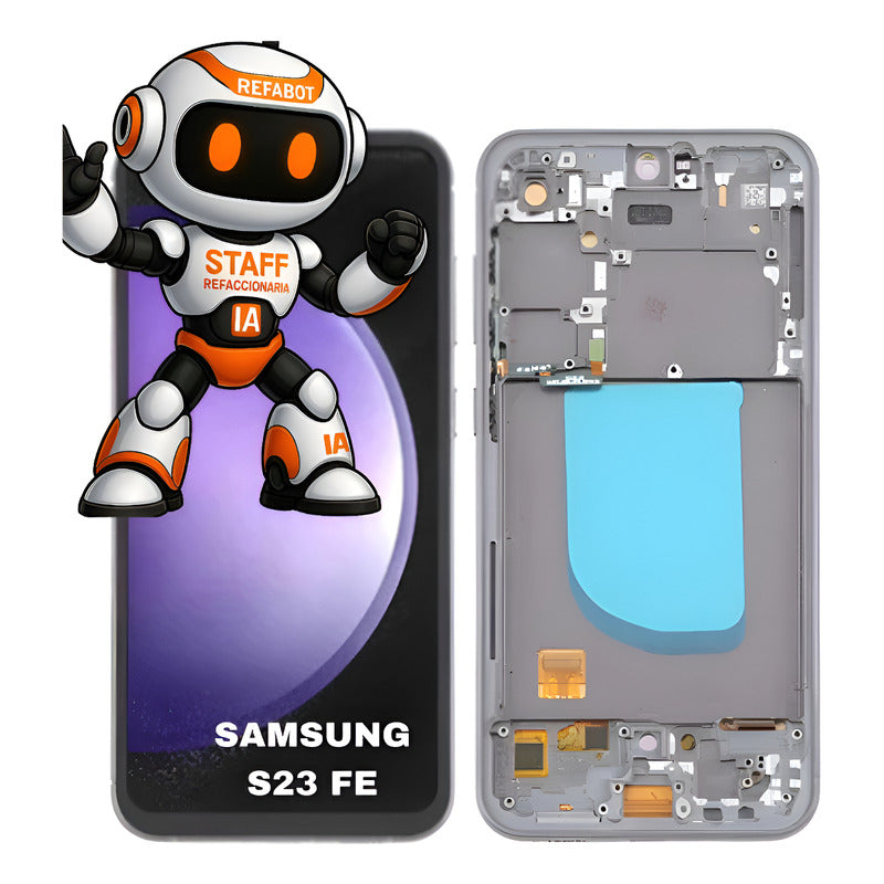 Pantalla Display Premium S23 Fe Táctil Con Marco Negro