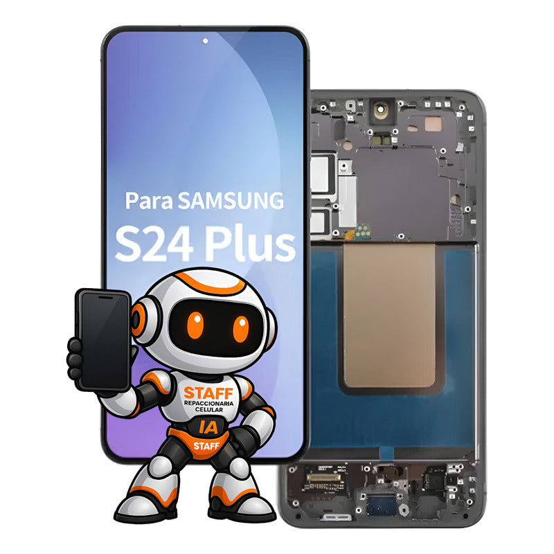 Pantalla Samsung S24 Plus Con Marco Premium Negro