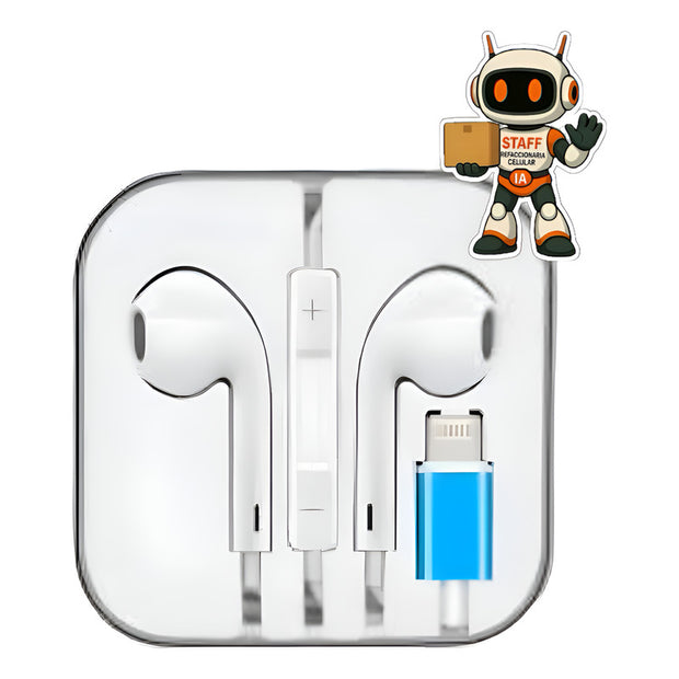 Audifonos Tipo C Cajita C Blancos Alambricos Blanco