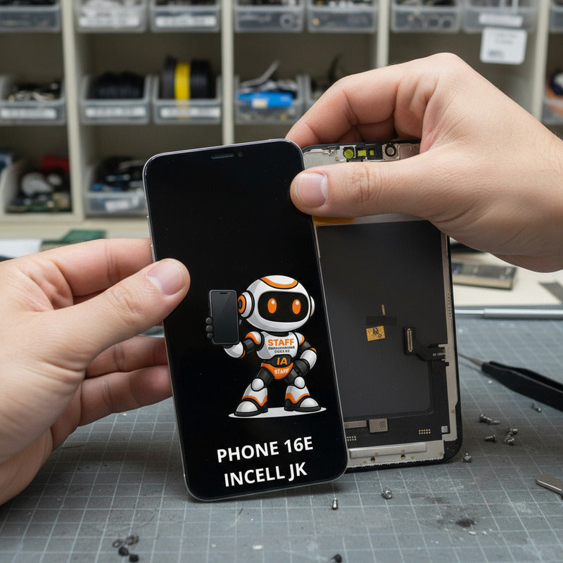 Pantalla iPhone 16 E Incell Jk Alta Calidad Premium Negro