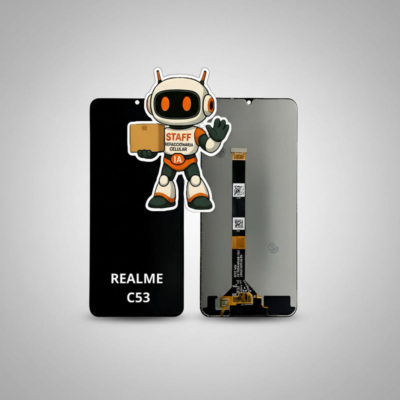 Pantalla Compatible Realme C53 Alta Calidad Premium Negro