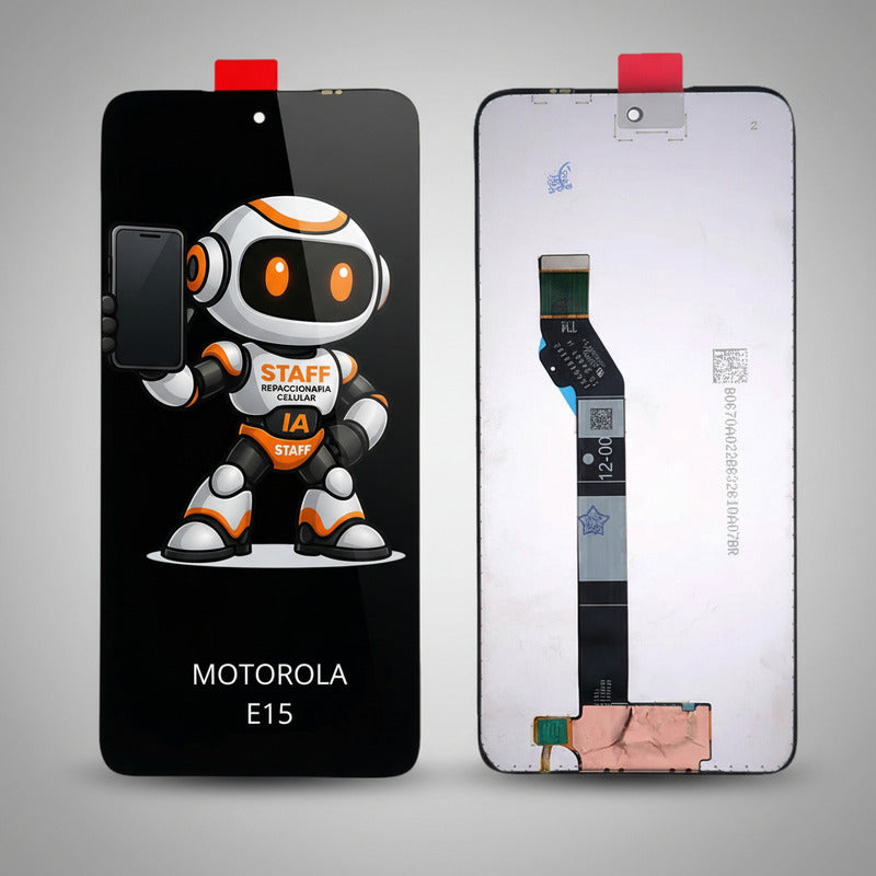 Pantalla Motorola E15 Xt2523 Alta Calidad Premium Negro