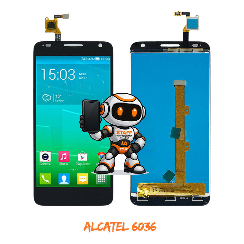 Pantalla Alcatel 6036 Idol 2 Mini Negro
