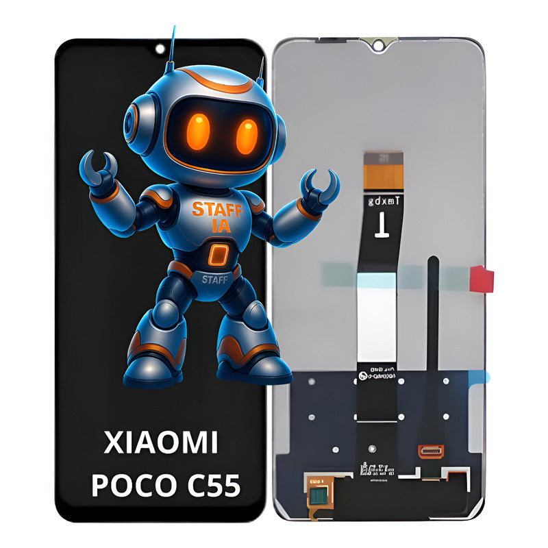 Pantalla  Compatible Xiaomi Poco C55 Alta Calidad Premium Negro