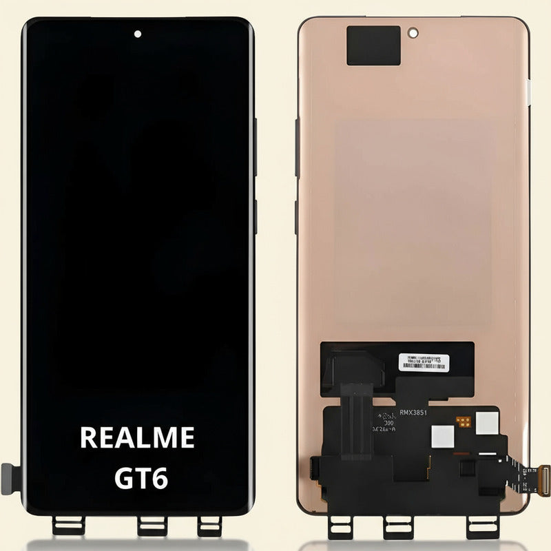 Pantalla  Realme Gt6 Amoled Rmx3851 Alta Calidad Premium Negro