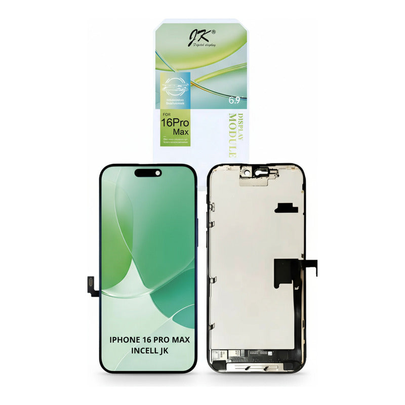Pantalla iPhone 16 Pro Max Incell Jk Alta Calidad Premium Negro