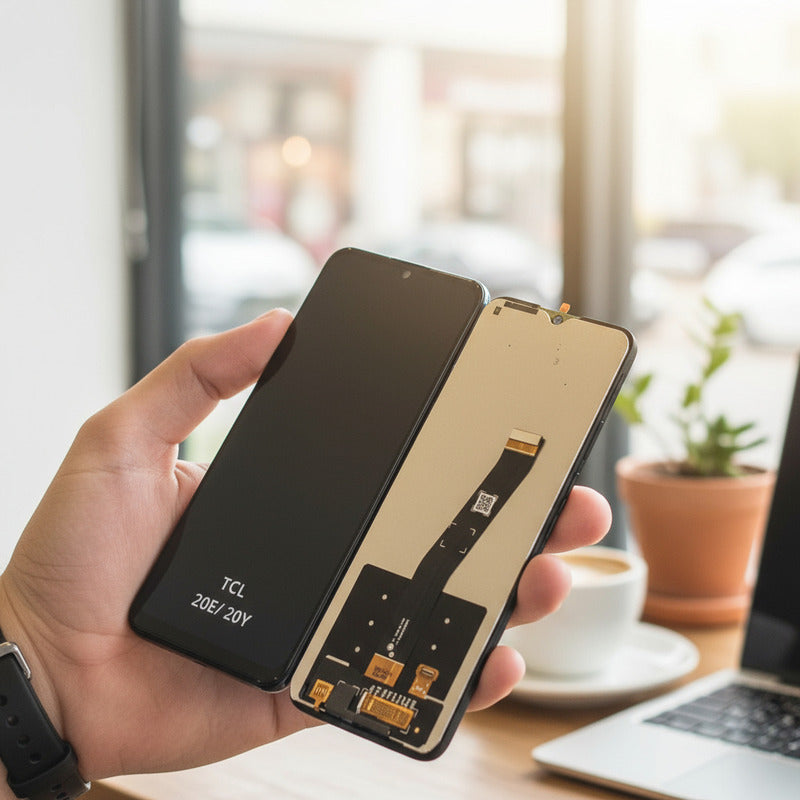 Pantalla Compatible  Tcl 20e Tcl 20y Calidad Premium Negro