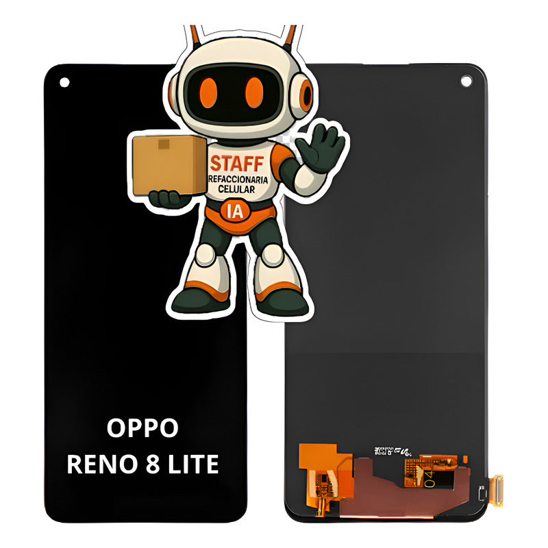 Pantalla Compatible Oppo Reno 8 Lite Oled  Calidad Premium Negro