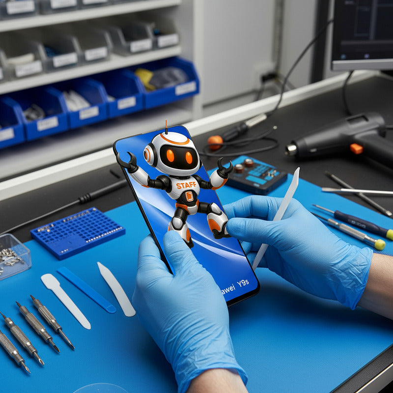 Pantalla Compatible Huawei Y9s  Alta Calidad Premium Negro