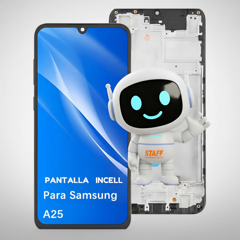 Pantalla Display Para Samsung A25 A256e/n A256e Incell Marco Negro