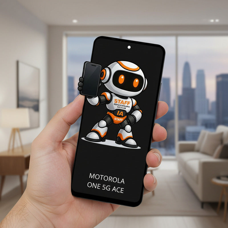 Pantalla Compatible Motorola One 5g Ace Calidad Premium Negro